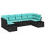 Ensemble de canapé de jardin avec coussin 7 pièces vidaXL
