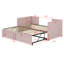 Lit de jour simple tapissier - Lit gigogne inclus-1593107949