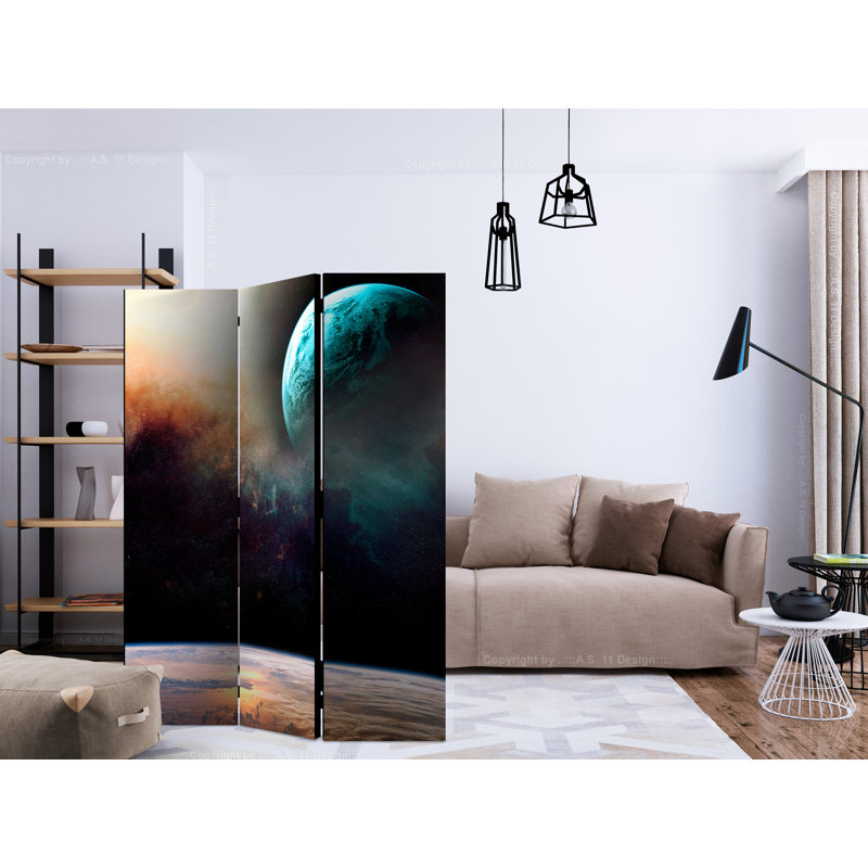 135cm W x 172cm H 3 - Panel One Sided Room Divider Folding Room Divider