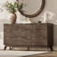 Ensemble de chambre à coucher 3 pièces, une commode à 7 tiroirs et deux tables de chevet à 3 tiroirs-133694131-133694133