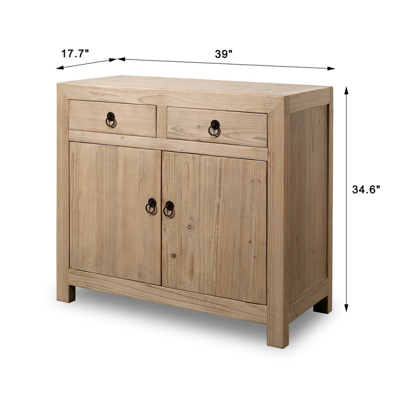 Solid Wood Accent Cabinet