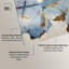 «Gold River II», art mural bleu et doré par Art Remedy, prêt à accrocher, 45 x 30-838005133-838005137