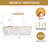 5 - Light Rectangle Capiz Shell Chandelier