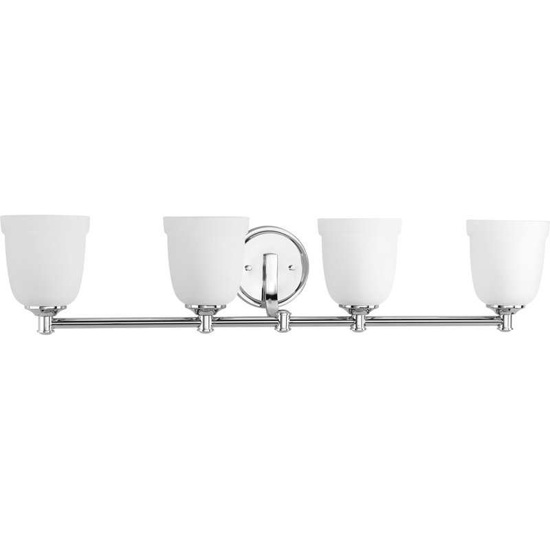 Éclairage pour meuble-lavabo à intensité variable Dolla, Chrome poli