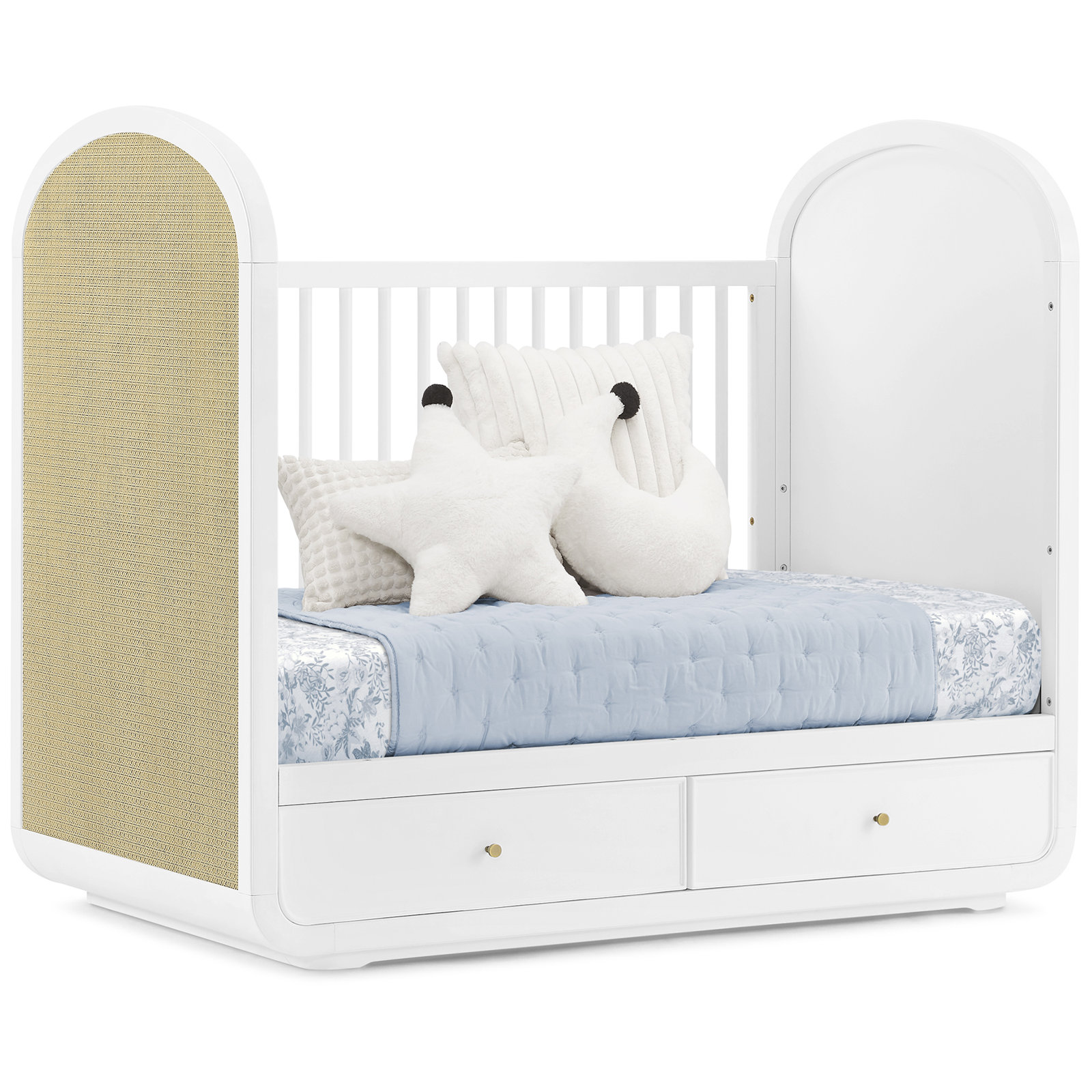 Aspen 4-in-1 Convertible Crib, White