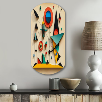Ciauna - Modern Geometric Cylinder Shape Assymterical Metal Wall Art