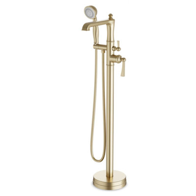 2 Handle Floor Freestanding Tub Filler