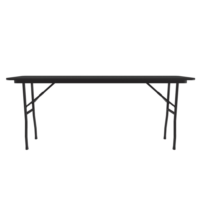 Table pliante rectangulaire 72'', H 29 po x L 72 po x l 18 po, Granite noir