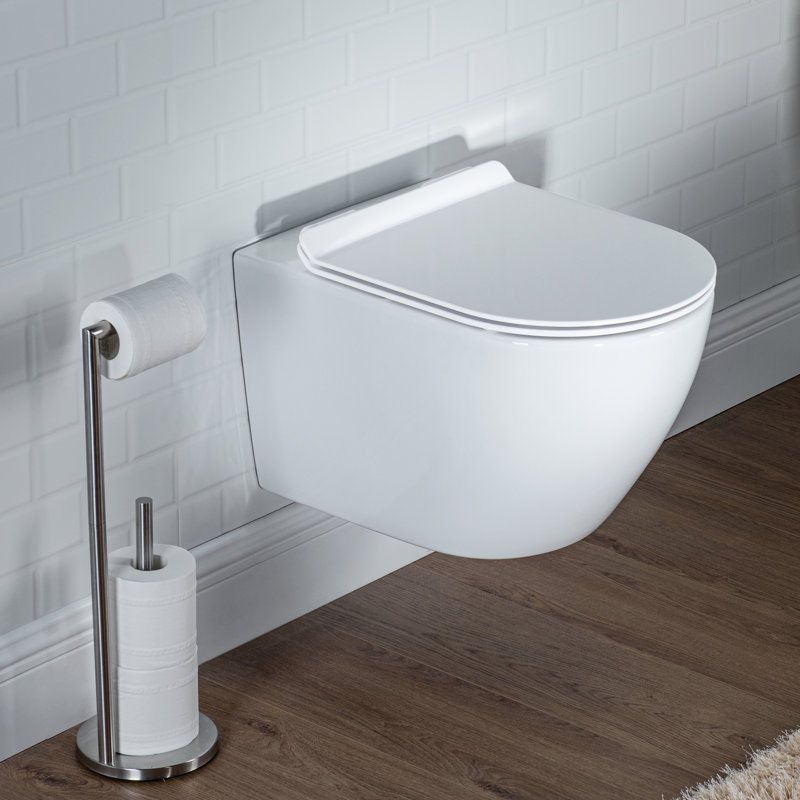 Toilettes murales allongées Casta Diva 0,8 GPF (siège inclus)