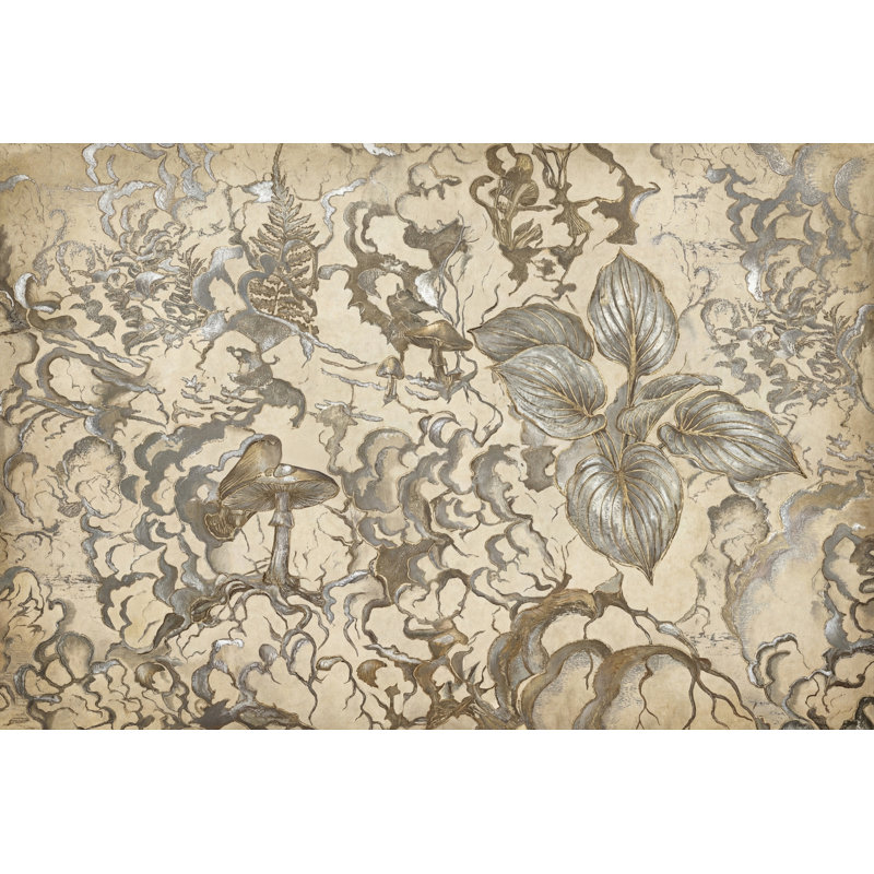 Décoration murale amovible parchemin rétro, 160 po x 108 po, Texturé non collé