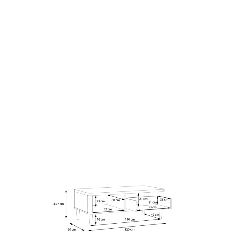 Rohil Coffee Table with Storage