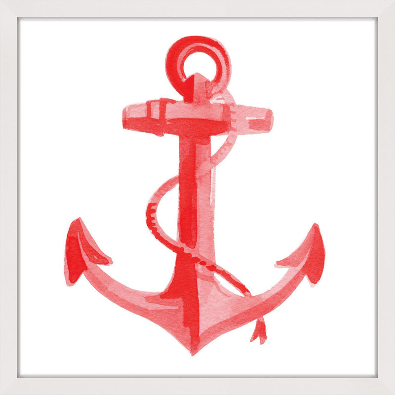 « anchor » par molly rosner, reproduction d’art encadrée, H 18 po x l 18 po