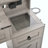 Farmhouse Vanity Desk With Sliding Mirror And Lights, Vanity Set With Glass Top And Charging Station ,Dressing Table With 4 Drawers And 2 Cabinets, Dressing Table With Stool For Bedroom-1206429312