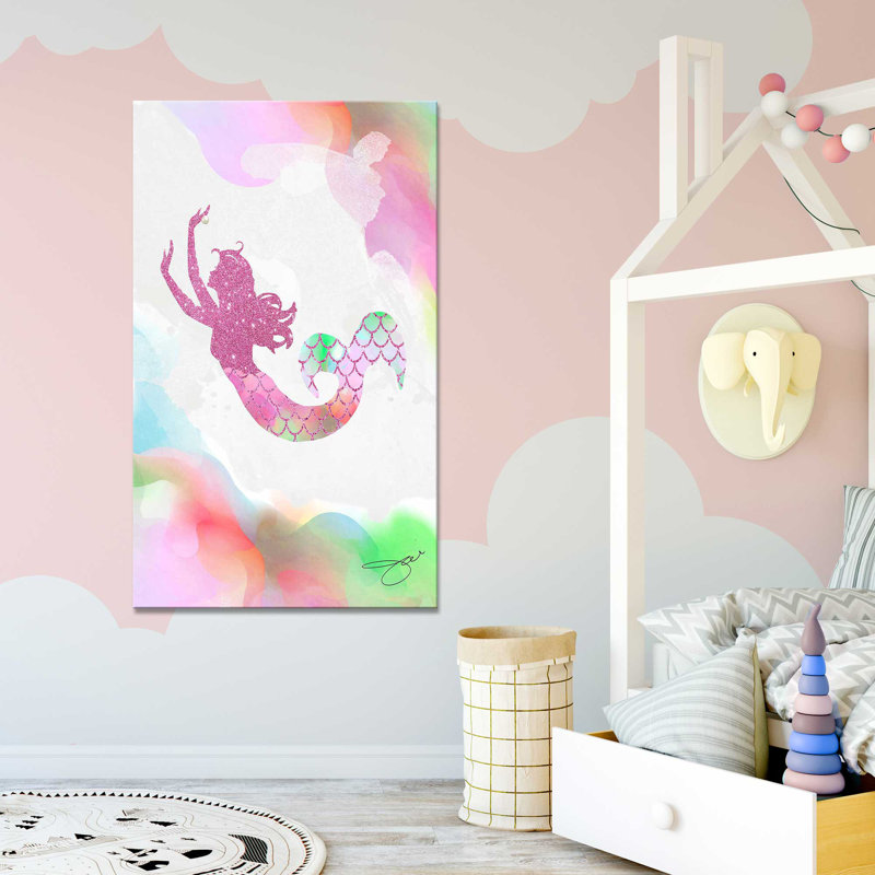 «Mermaid 1» par By Jodi - impression, Toile tendue, H 40 po x l 24 po x P 1,5 po