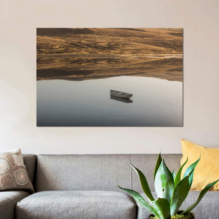 «Écosse III» par Daniel Kordan, reproduction sur toile tendue, H 18 po x l 26 po x P 1,5 po, Toile tendue, Pas de tapis