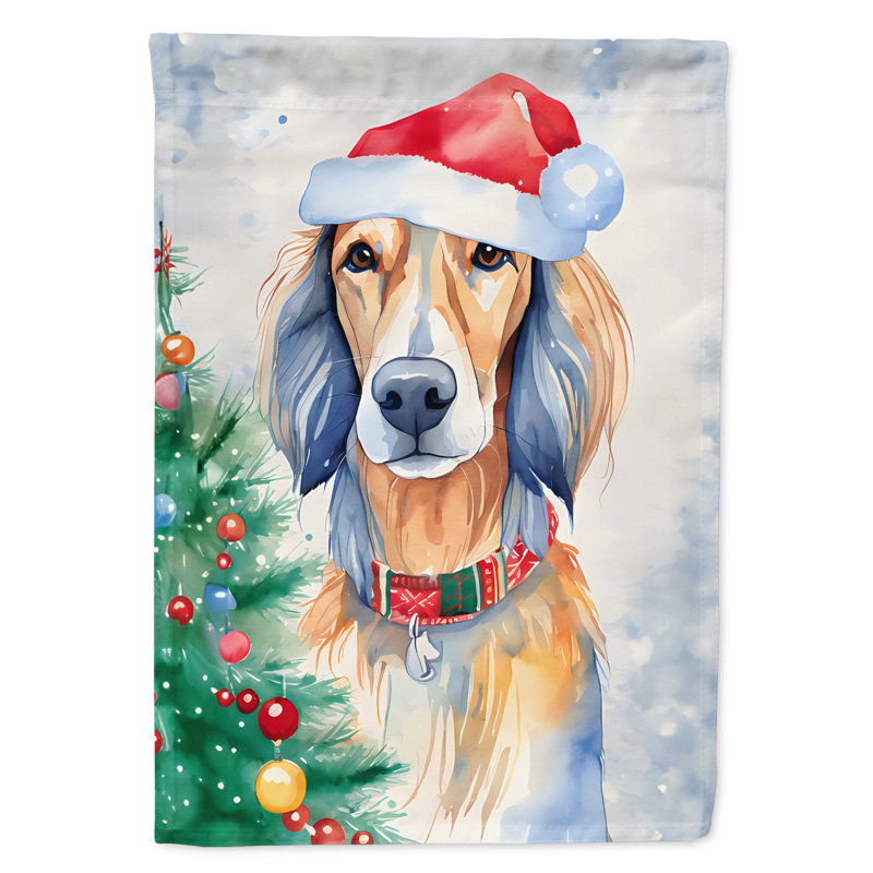 Double Sided Polyester Christmas, 15.5" H x 11.25" W