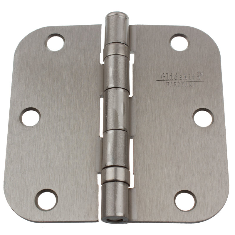 Satin Nickel 3.5" Ball-Bearing Door Hinges Pack of 12