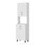 Garde-manger double blanc avec rangement ouvert