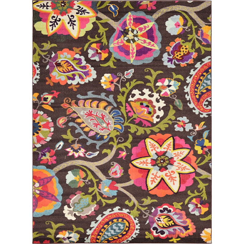 Abstract Indoor Rug, Rectangle 5' x 8'