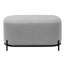 Banc rembourré en tissu gris clair avec pieds en métal Glenorie-893970406-893970405