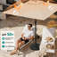 Parasol de patio rectangulaire 8 x 10 pi - UPF 50+, parasol d'extérieur robuste-2051840457