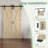 Paneled Solid Wood Unfinished Double Barn Doors with Installation Hardware Kit-109102696