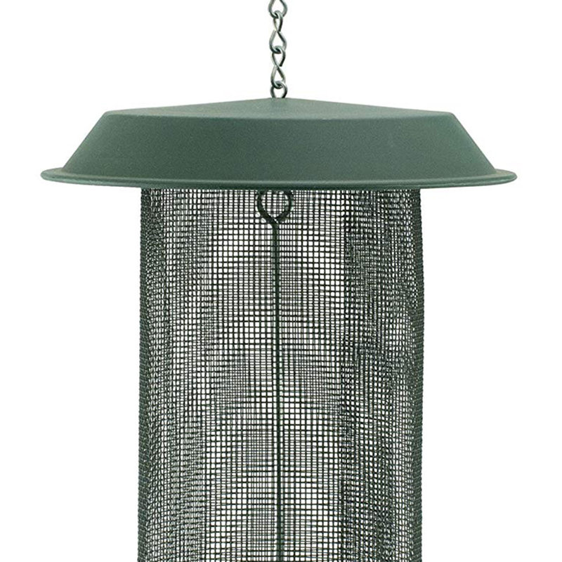 Woodlink Magnum 4-Quart Nyjer Thistle Seed Hanging Screen Bird Feeder, Green