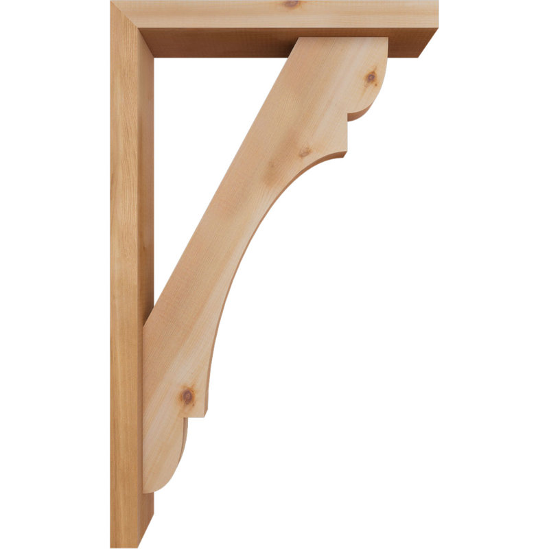 Olympic Block Offset Brace Bracket, 30 x 18, 3 1/2"W Western Red Cedar (Smooth)