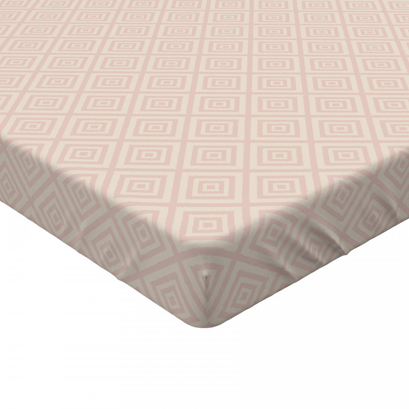 Microfiber Geometric Fitted Sheet, Full Fitted Sheet