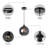 Jakisha 1 - Light Black Pendant