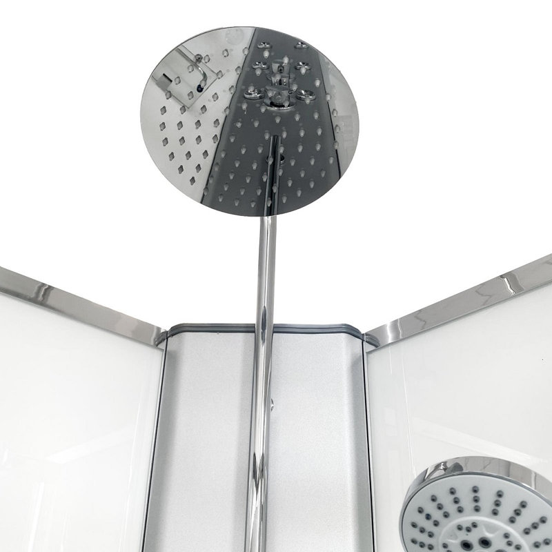 Vidalux Pure Square Hydro Shower, 230cm H x 80cm W x 80cm D, White