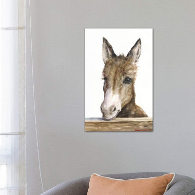 Cute Donkey by George Dyachenko - Wrapped Canvas Painting