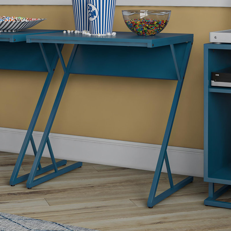 Steel Writing Desk, Blue