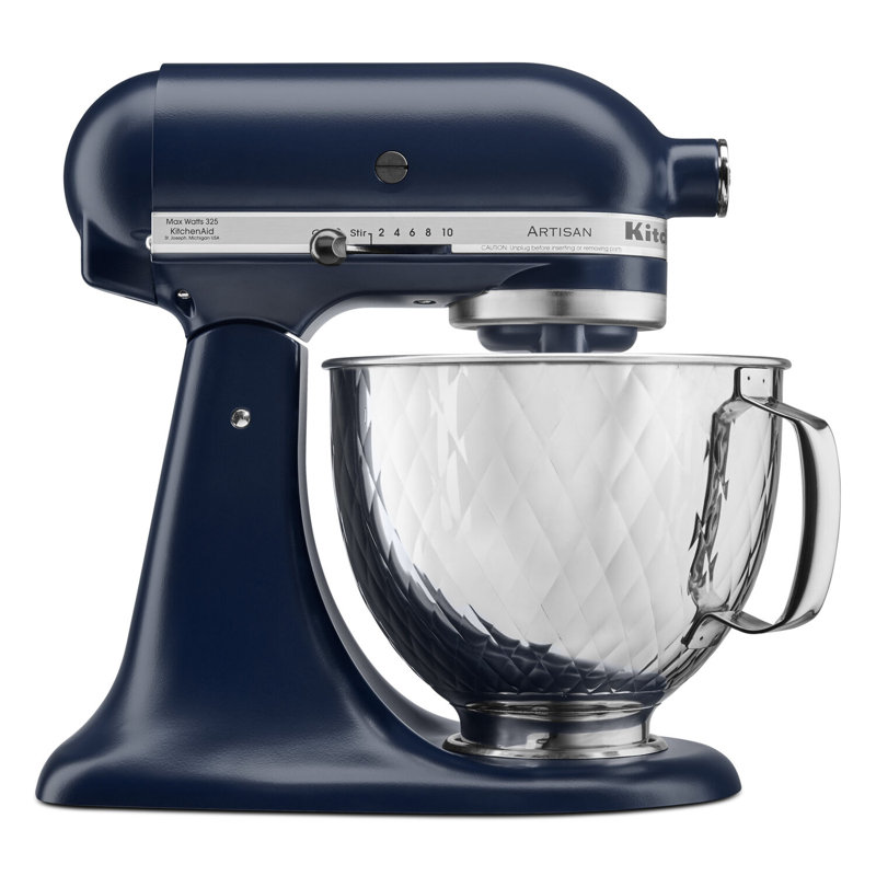KitchenAid® 5 Quart Tilt-Head Quilted Stainless Steel Bow