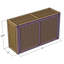Wall Hugging Double Louver Hamper