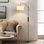 Arched Floor Lamp With Remote Control And Bulb Included