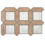 Piquet arenta 14 5/8 po X 22 1/2 po Carreau de porcelaine pour plancher et mur