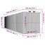 Garden Shed Green 192x938x223 cm Galvanised Steel