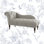 Chaise longue à accoudoirs roulés Angelica