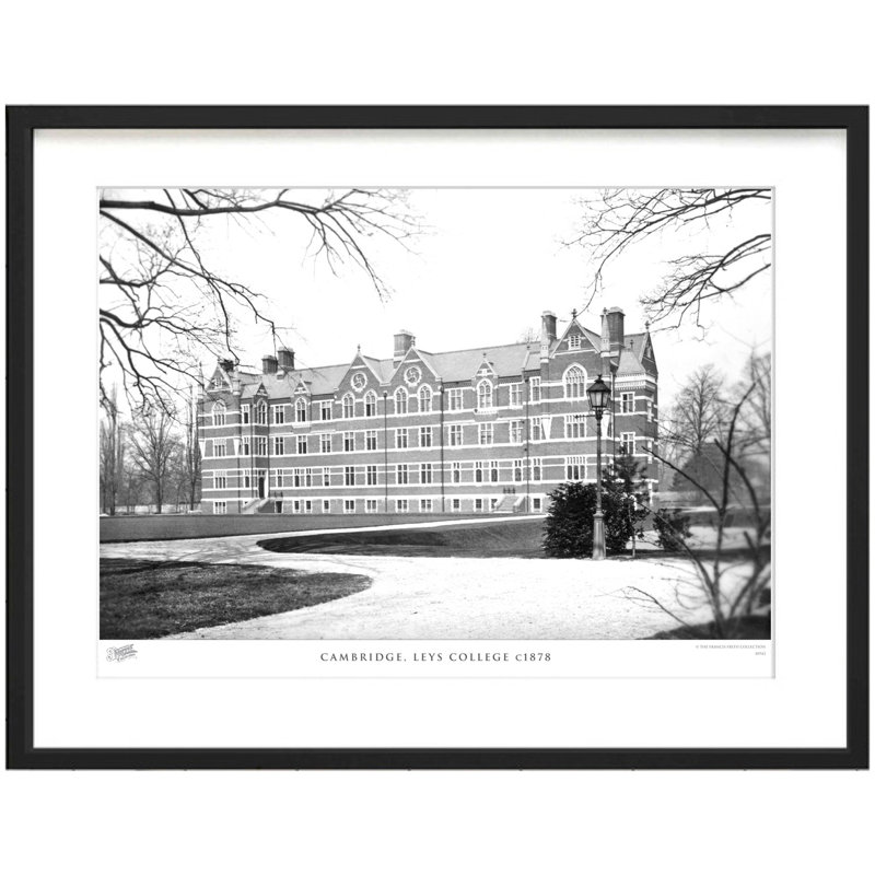 Cambridge, Leys College C1878 by Francis Frith - Single Picture Frame Print, 28cm H x 36cm W x 2.3cm D