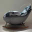 Magnifique chaise berçante créative et confortable
