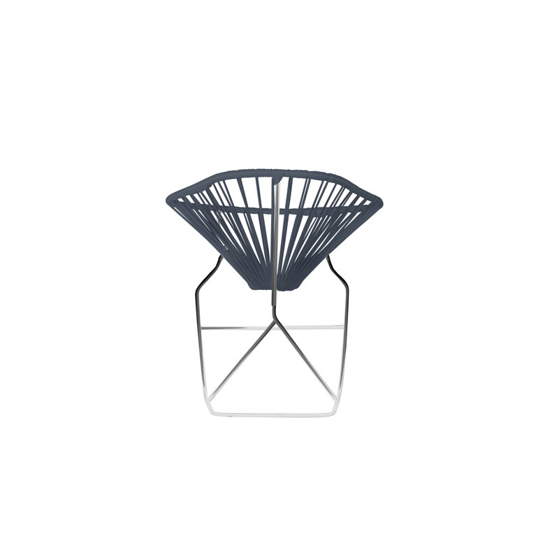 Chaise de jardin, Gris, Chrome