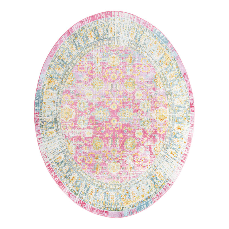 Haefner Floral Indoor Rug, Oval 8'2" x 10'