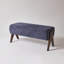 Banc en chenille décoratif moderne avec rembourrage ergonomique et pieds en bois massif-133348798-133348802