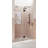 Halo 45.5 in. x 78 in. Frameless Glass Hinge Shower Door-90626938