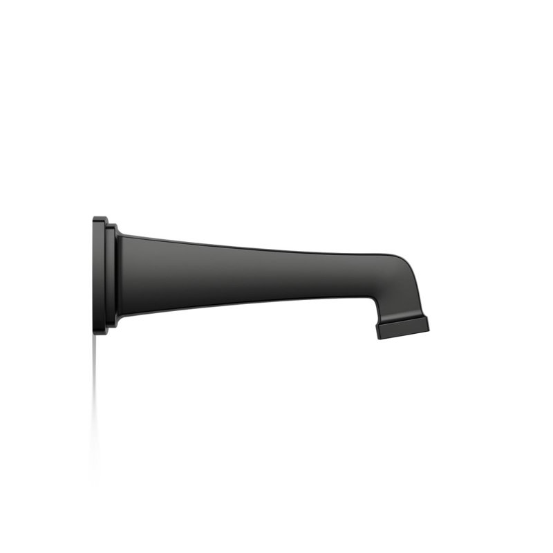 Riff Wall-Mount Non-Diverter Bath Spout, Black