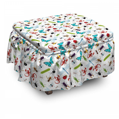 Housse pour repose-pieds insectes bugs