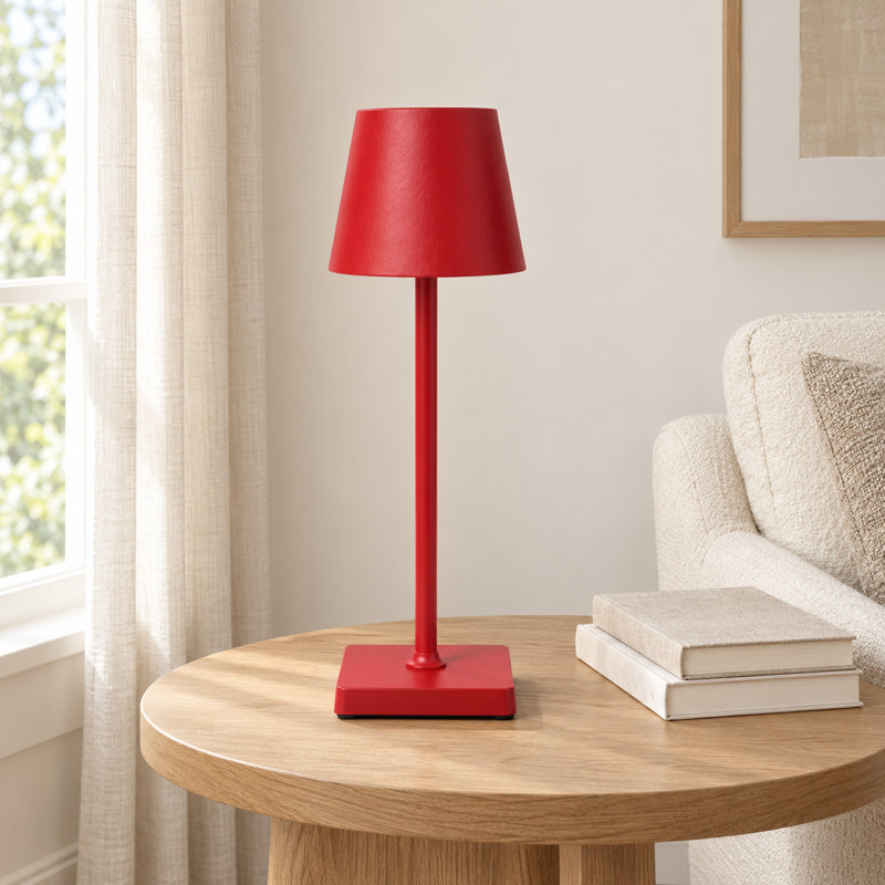 Lampe de table rechargeable, Rouge