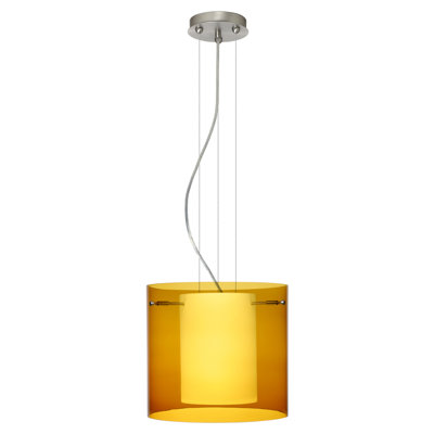 Luminaire suspendu tambour simple à 1 lumière Morena