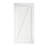 Solid Wood Paneled Primed without Installation Hardware Kit Barn Door-44441747